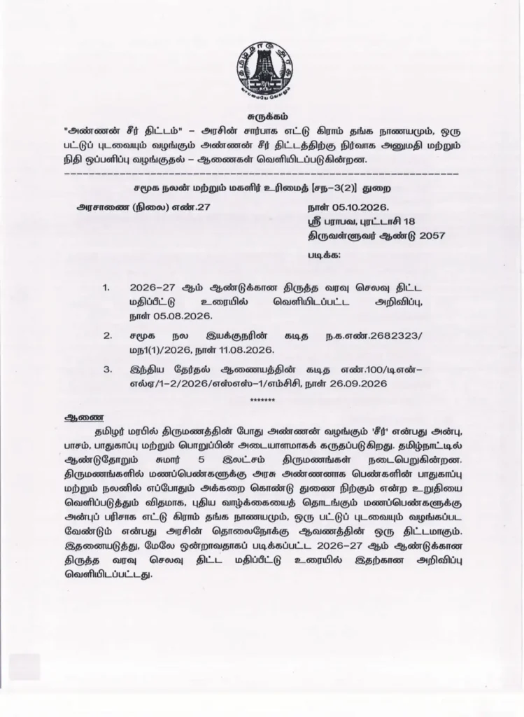 Annan Seer Thittam Official Notification Part 1